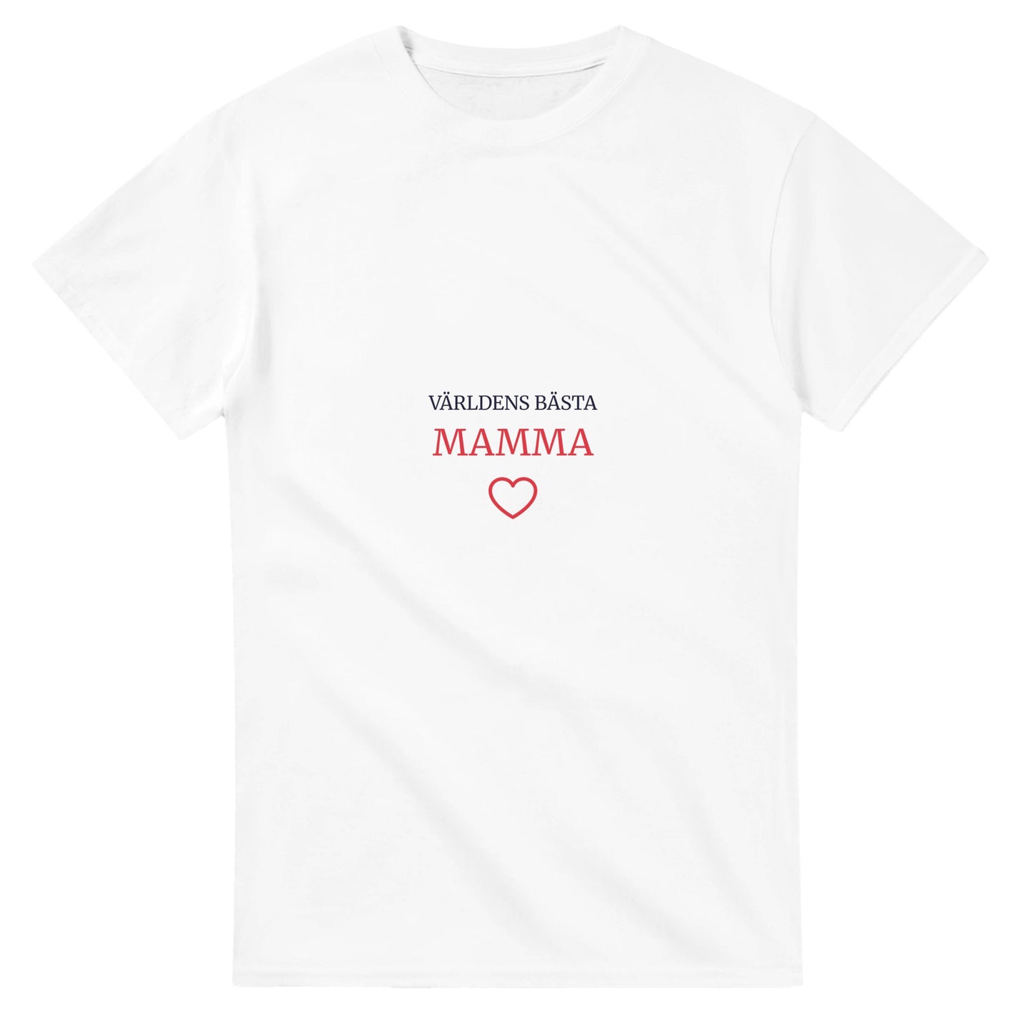Retro blocktext med hjärta, perfekt present till mamma. Tidlös design.