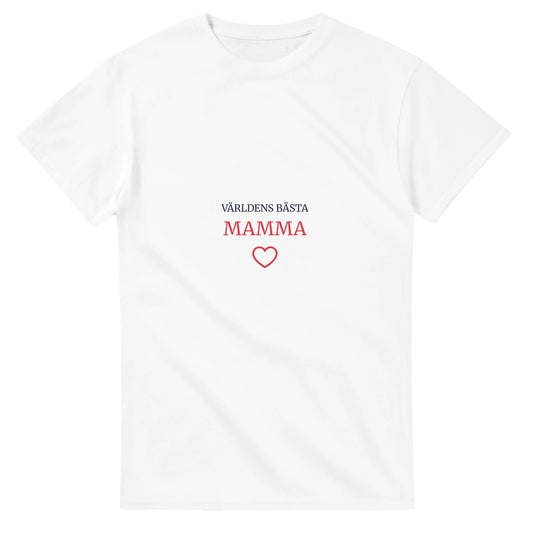 Retro blocktext med hjärta, perfekt present till mamma. Tidlös design.