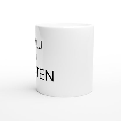 Mugg för säljare på språng. Perfekt för den upptagna säljaren som alltid är på väg.