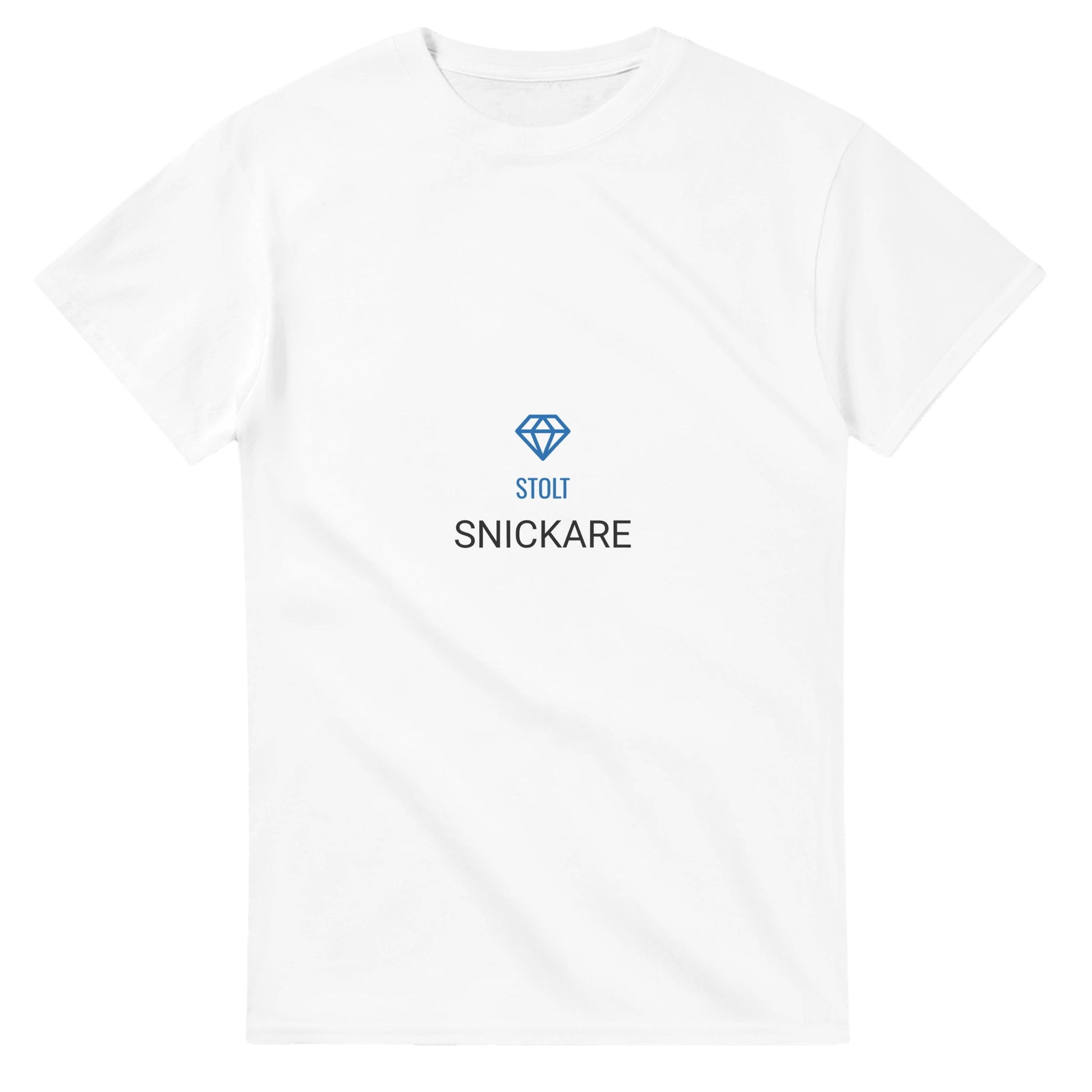 Stolt Snickare T-shirt med diamond-ikon för byggproffs som vill visa stolthet och proffsighet.