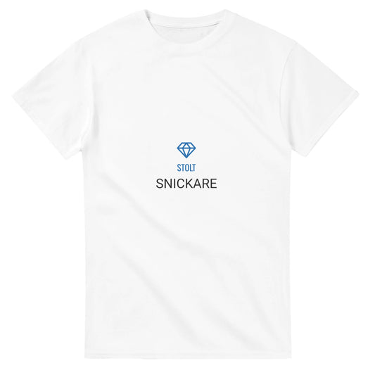 Stolt Snickare T-shirt med diamond-ikon för byggproffs som vill visa stolthet och proffsighet.