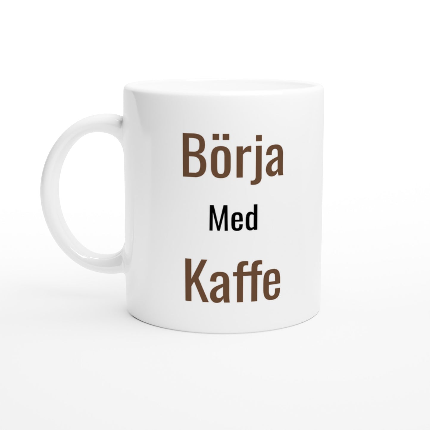 Kaffe-mugg för energifyllda mornar, balanserad design för en elegant start på dagen. Perfekt för kaffedrickare!