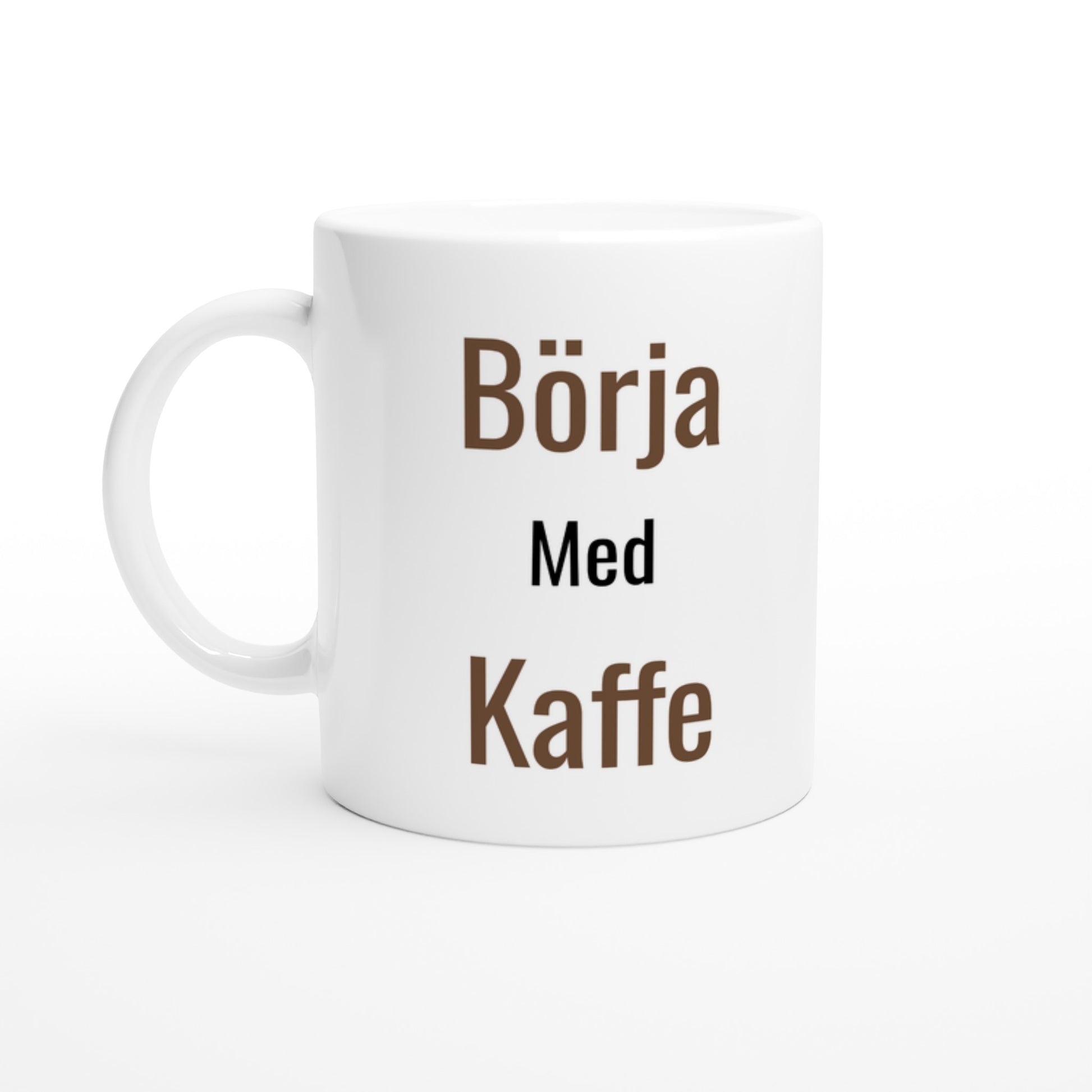 Kaffe-mugg för energifyllda mornar, balanserad design för en elegant start på dagen. Perfekt för kaffedrickare!