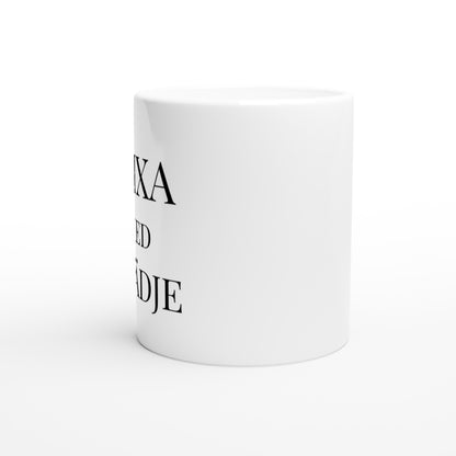 Mugg för kreativ kock som mixar ingredienser & känslor med stil & glädje. Perfekt för glada stunder i köket.