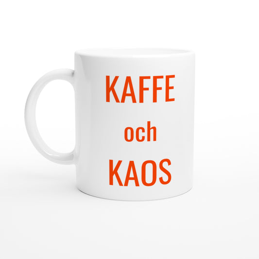 Kaffe och Kaos - perfekt start för morgonen med en balanserande kopp kaffe.