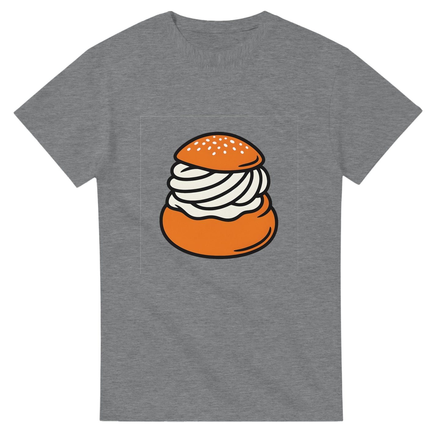 Semla-T-shirt för fettisdagsälskare. Perfekt året runt för att fira med denna klassiska bulle.