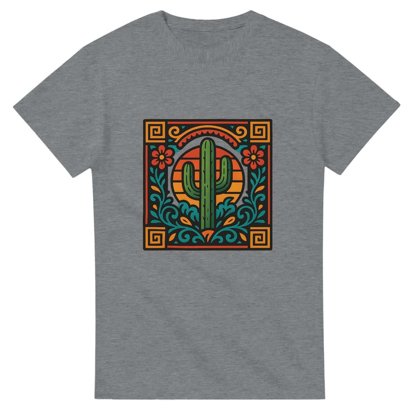 Mexikansk retro charm med kaktusmotiv i starka färger och folkliga detaljer. Upplev Mexiko på nytt!