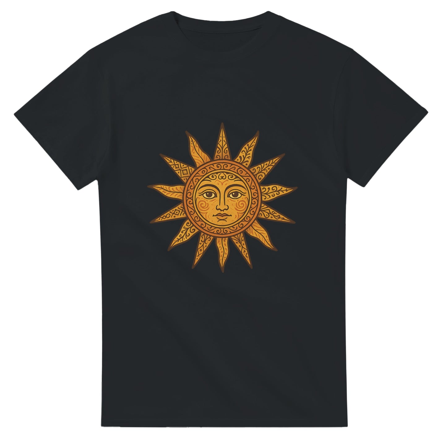 Vintage T-shirt med soligt motiv och varma färger som fångar den spanska solens essens.