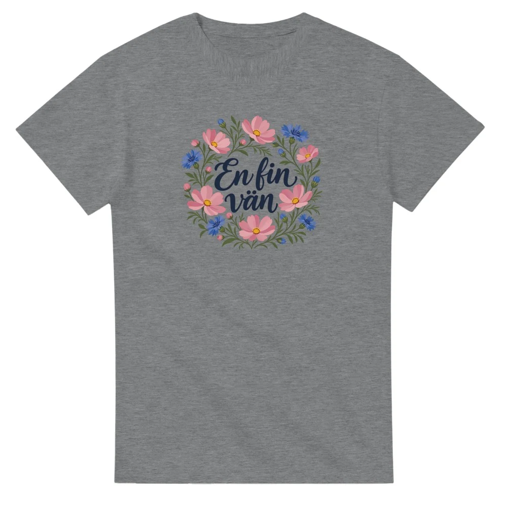 T-shirt – En fin vän, sport grey