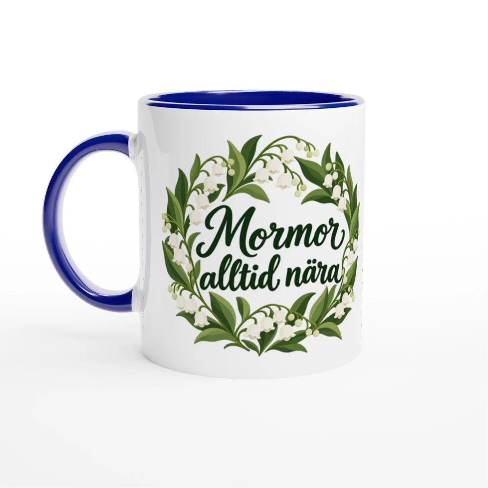 Mugg – Mormor – alltid nära, blå