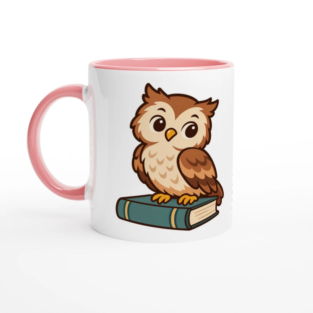 Mugg – Ugglans bokstund, rosa