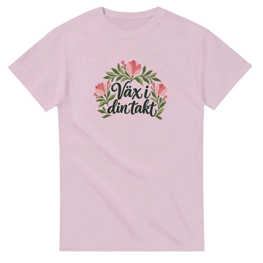 T-shirt – Väx i din takt, ljusrosa