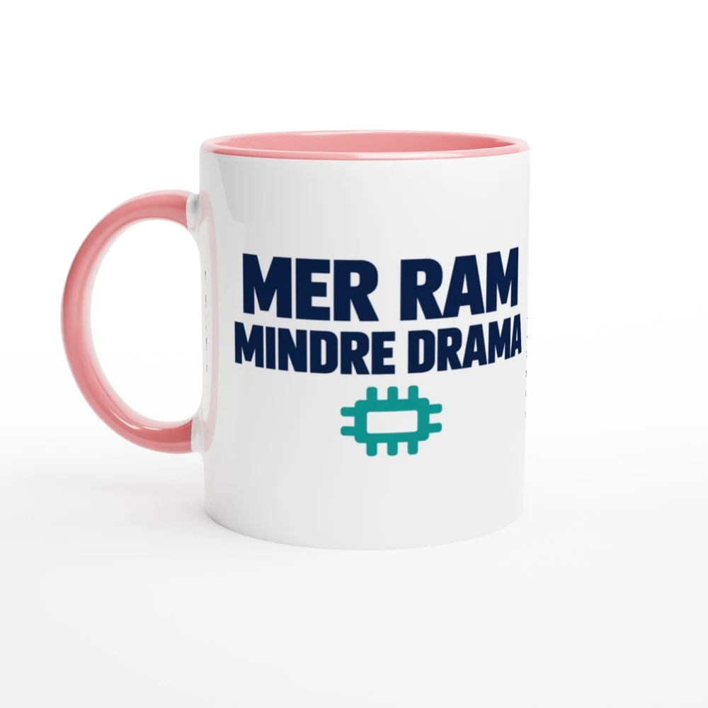 Mugg – Mer RAM, mindre drama, rosa