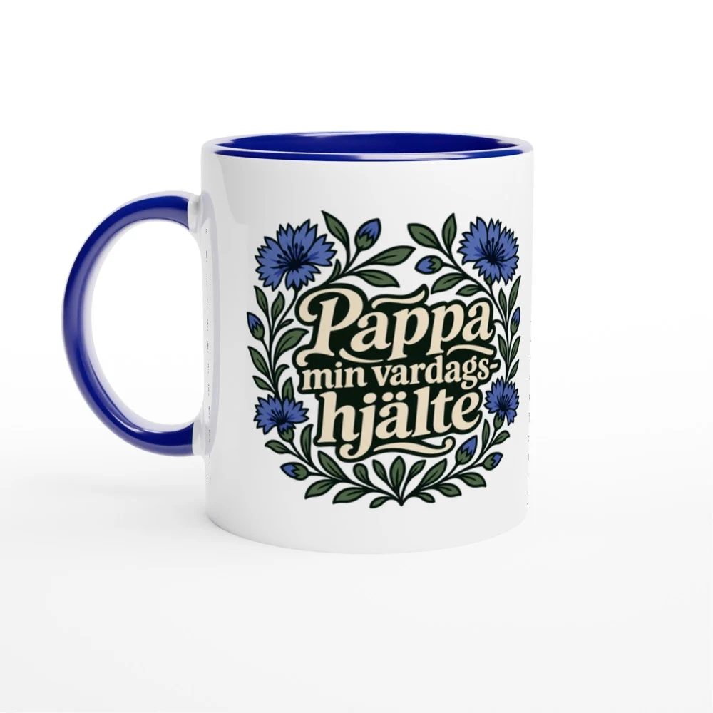 Mugg – Pappa – min vardagshjälte, blå