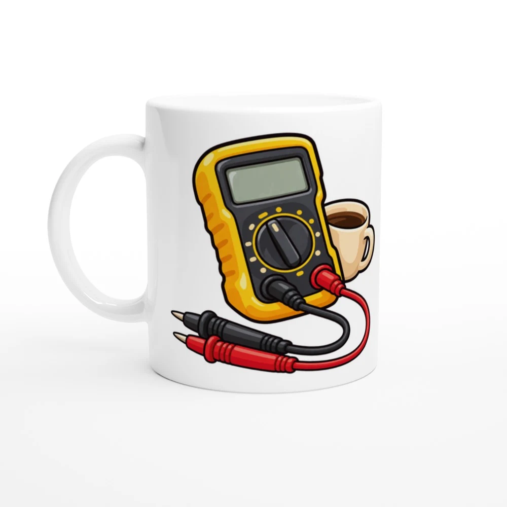 Mugg – Mätning och kaffe, vit