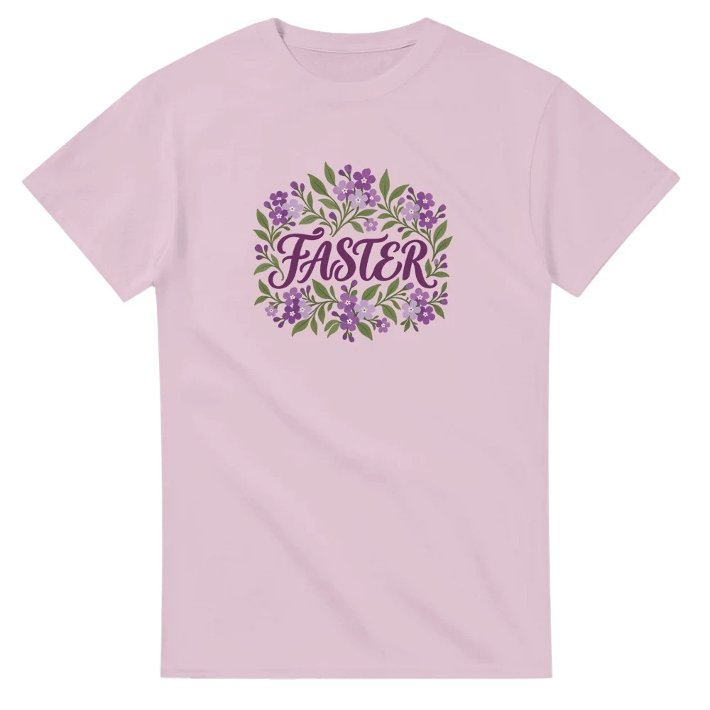 T-shirt – Faster – verbena, ljusrosa