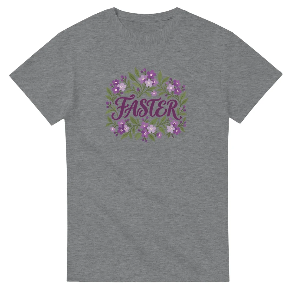 T-shirt – Faster – verbena, sport grey
