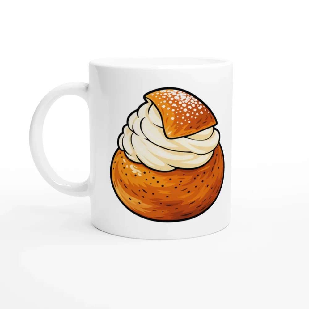 Mugg – Semla – motiv med handtaget till vänster