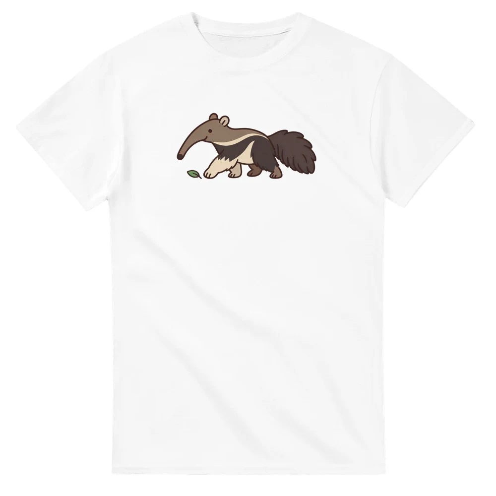 T-shirt – Myrslok i lugn takt, vit – stort motiv på bröstet