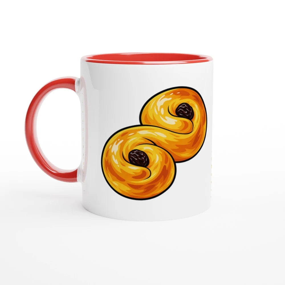 Mugg – Lussekatt, röd
