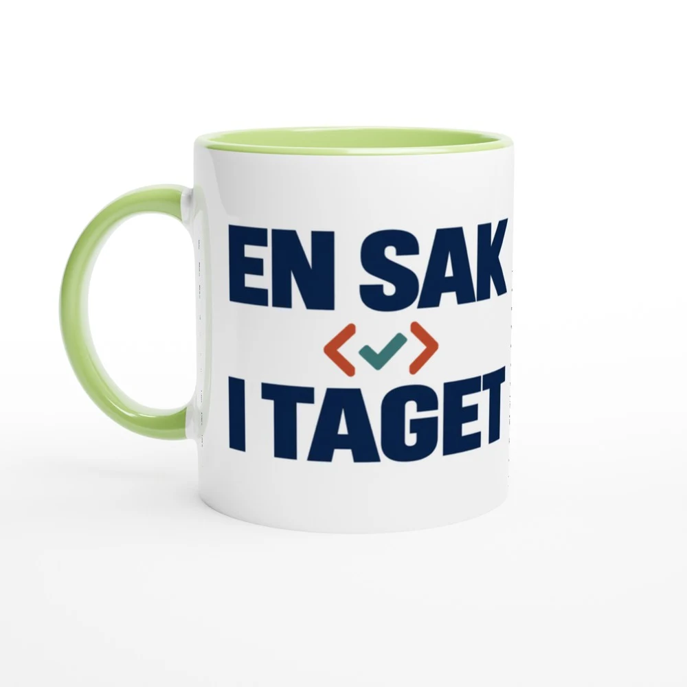 Mugg – En sak i taget, grön