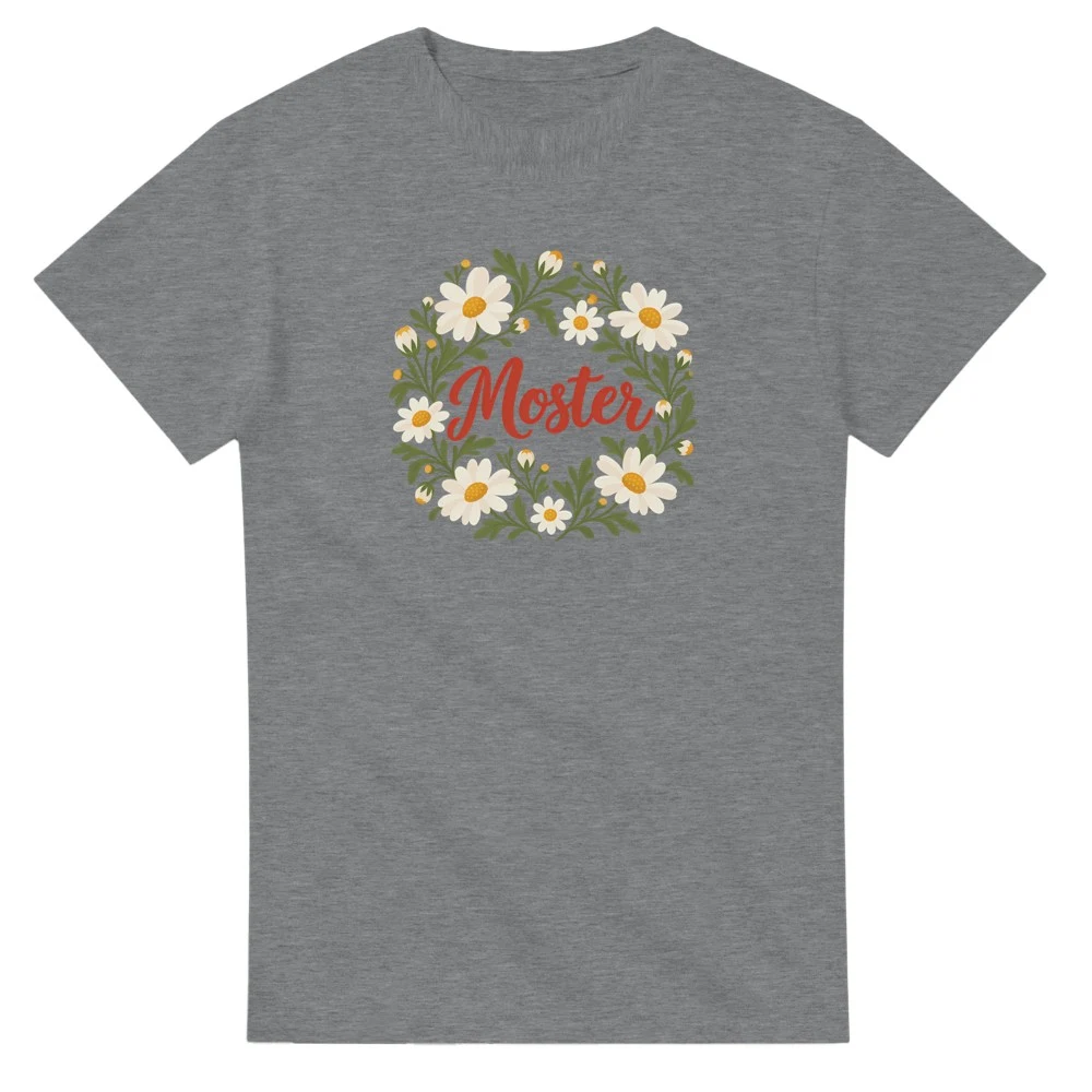 T-shirt – Moster – kamomill, sport grey