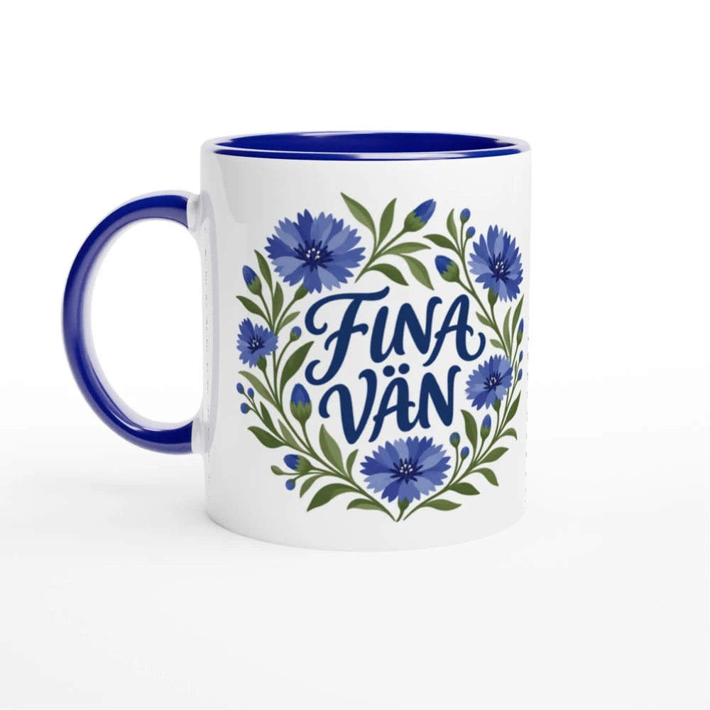 Mugg – Vän – kornblomma, blå
