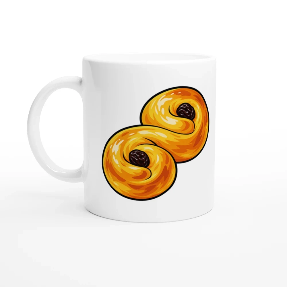 Mugg – Lussekatt – motiv med handtaget till vänster
