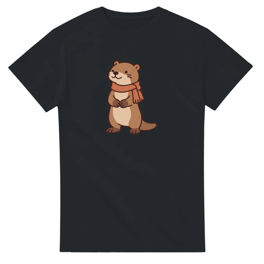 T-shirt – Utter med halsduk, svart